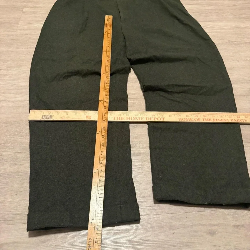40x32 Dark Olive Baggy Wide Leg Trousers Y2K Grunge Vintage